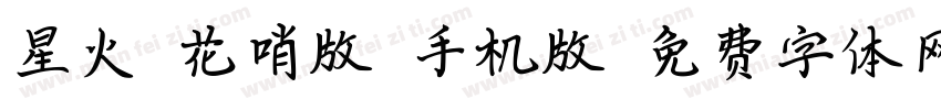 星火【花哨版】手机版字体转换