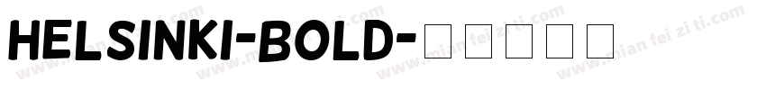 Helsinki-Bold字体转换