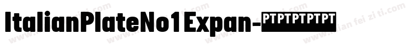 ItalianPlateNo1Expan字体转换