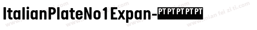 ItalianPlateNo1Expan字体转换