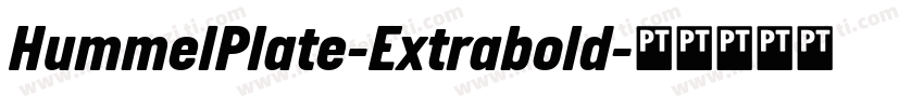 HummelPlate-Extrabold字体转换