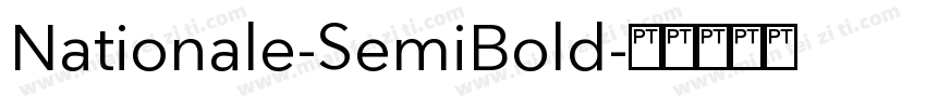 Nationale-SemiBold字体转换