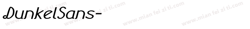 DunkelSans字体转换