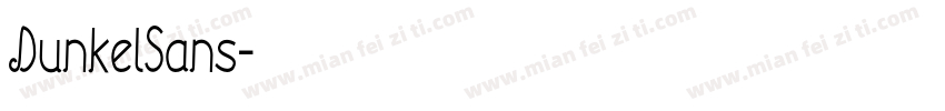 DunkelSans字体转换