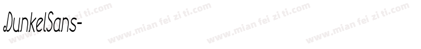 DunkelSans字体转换