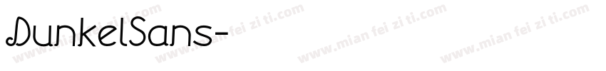DunkelSans字体转换