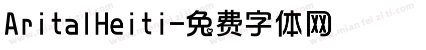 AritalHeiti字体转换
