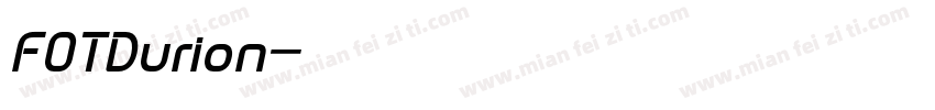 FOTDurion字体转换