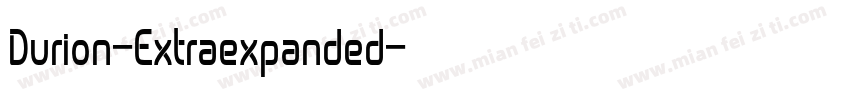 Durion-Extraexpanded字体转换