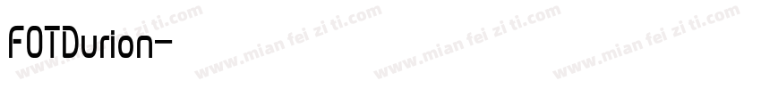 FOTDurion字体转换