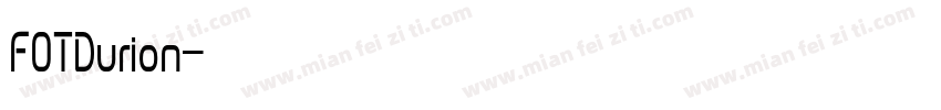 FOTDurion字体转换