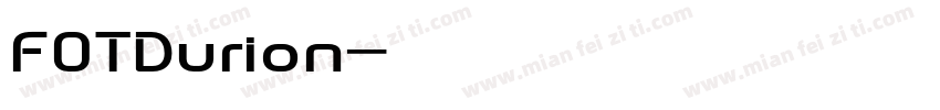FOTDurion字体转换