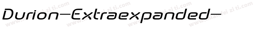 Durion-Extraexpanded字体转换
