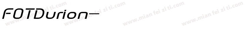 FOTDurion字体转换