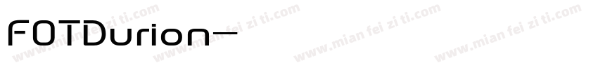 FOTDurion字体转换