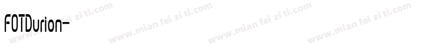 FOTDurion字体转换