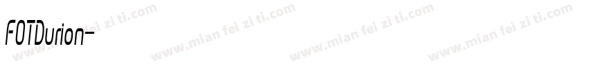 FOTDurion字体转换