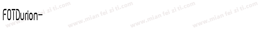 FOTDurion字体转换