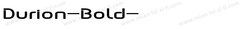 Durion-Bold字体转换
