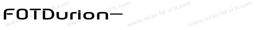 FOTDurion字体转换