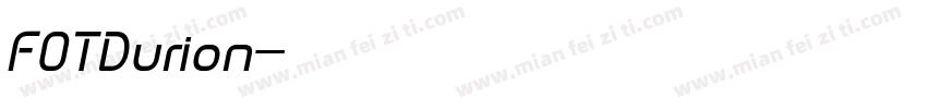 FOTDurion字体转换