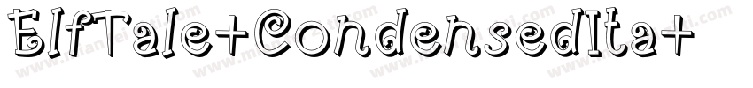 ElfTale-CondensedIta字体转换