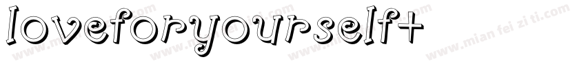 loveforyourself字体转换