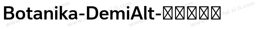 Botanika-DemiAlt字体转换