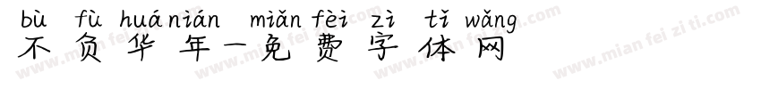 不负华年字体转换