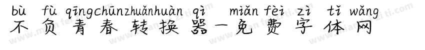 不负青春转换器字体转换