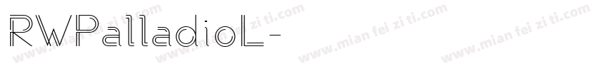 RWPalladioL字体转换