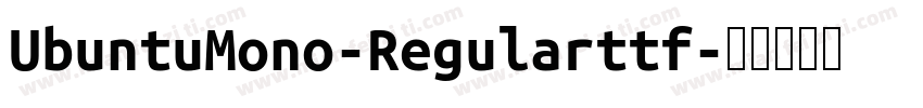 UbuntuMono-Regularttf字体转换