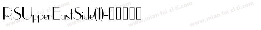RSUpperEastSide(1)字体转换