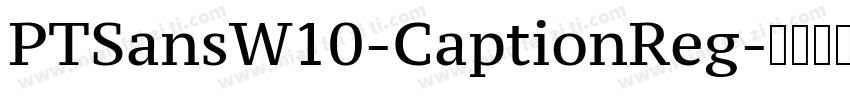 PTSansW10-CaptionReg字体转换