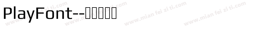 PlayFont-字体转换