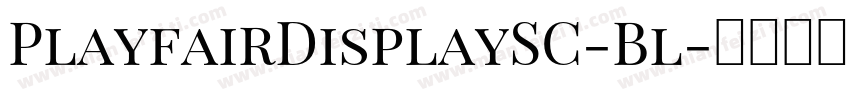 PlayfairDisplaySC-Bl字体转换