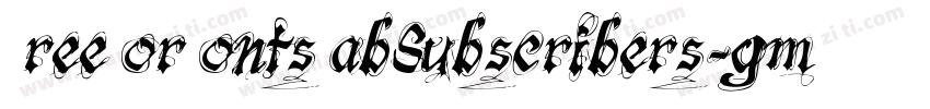 FreeForFontsLabSubscribers-gmMR字体转换