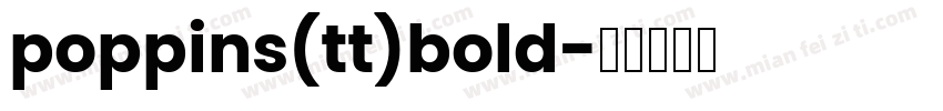 poppins(tt)bold字体转换