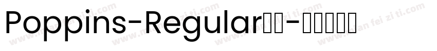 Poppins-Regular字体字体转换