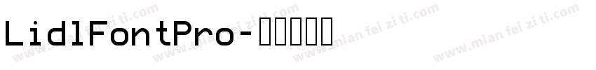 LidlFontPro字体转换