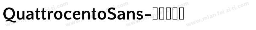 QuattrocentoSans字体转换