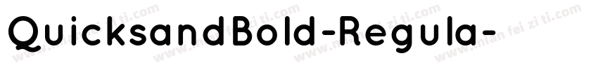 QuicksandBold-Regula字体转换