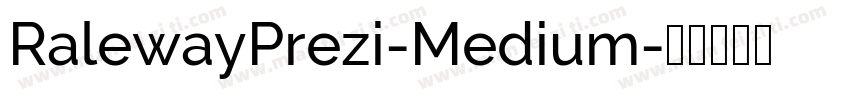 RalewayPrezi-Medium字体转换