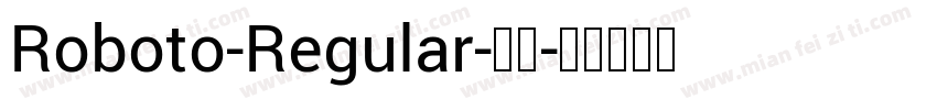 Roboto-Regular-常规字体转换