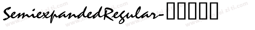 SemiexpandedRegular字体转换