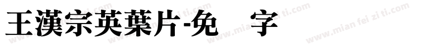 王漢宗英葉片字体转换