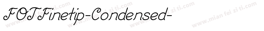 FOTFinetip-Condensed字体转换