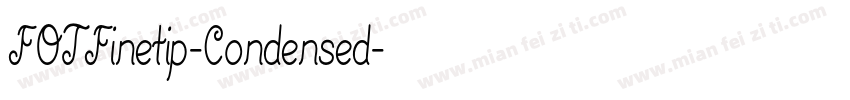 FOTFinetip-Condensed字体转换
