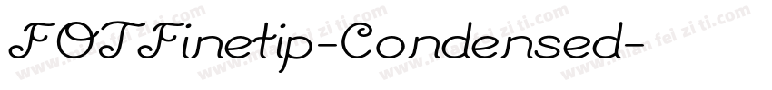 FOTFinetip-Condensed字体转换