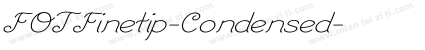 FOTFinetip-Condensed字体转换